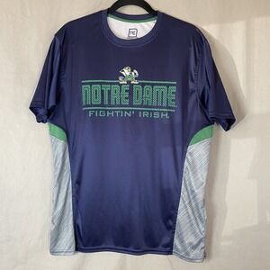 NCAA Notre Dame Mens Large Fighting Irish ProEdge Short-Sleeved Perf Shirt